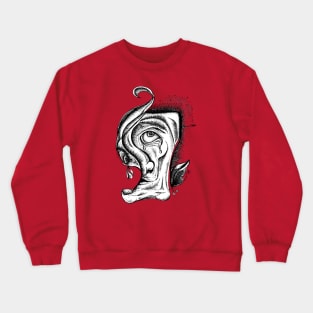 Melting Toe Face Crewneck Sweatshirt